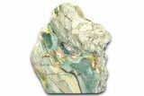 Freestanding Gary Green Jasper (Larsonite) Bog Wood - Oregon #377862-1